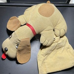 Pound Puppy Arm Chair Remote Holder Vintage 1980’s Corduroy